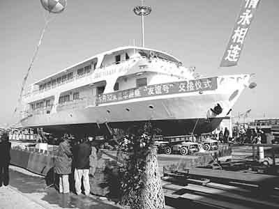 大連松遼船廠給蘇丹總統(tǒng)建游艇(圖)